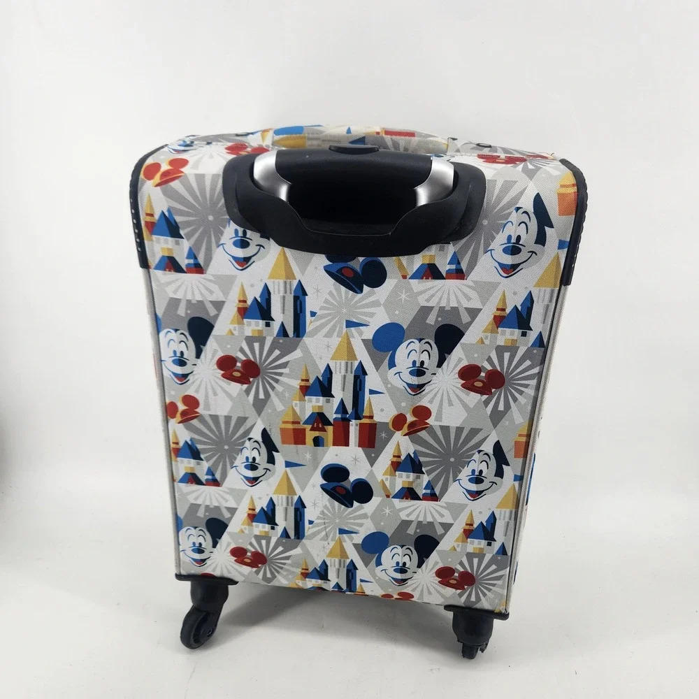 Disney Parks Mickey Mouse Castle Spinner Suitcase Carry On 21 Inch Luggage